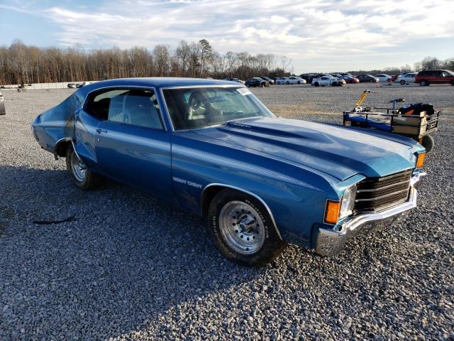 1D37F2B599750 - 1972 CHEVROLET CHEVELLE BLUE photo 4