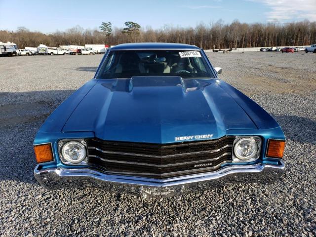 1D37F2B599750 - 1972 CHEVROLET CHEVELLE BLUE photo 5