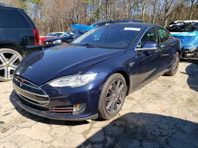 5YJSA1H21FF080338 - 2015 TESLA MODEL S 85D BLUE photo 1