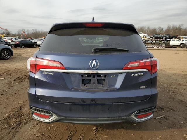 5J8TB4H57HL009224 - 2017 ACURA RDX TECHNOLOGY BLUE photo 6