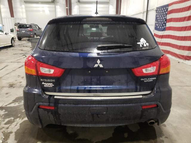 JA4AR4AU4BZ008713 - 2011 MITSUBISHI OUTLANDER BLUE photo 6