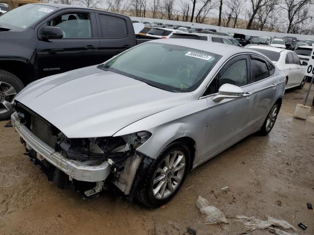 3FA6P0HD5HR177724 - 2017 FORD FUSION SE SILVER photo 1