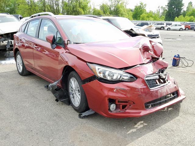 4S3GTAD61J3750906 - 2018 SUBARU IMPREZA PREMIUM PLUS  photo 1