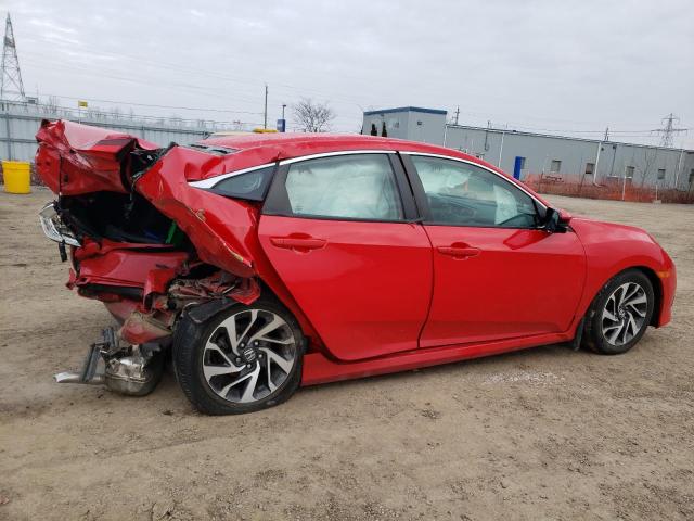 2HGFC2F86HH000216 - 2017 HONDA CIVIC EX RED photo 3