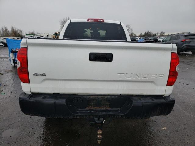 5TFUM5F17KX082046 - 2019 TOYOTA TUNDRA DOUBLE CAB SR/SR5 WHITE photo 6