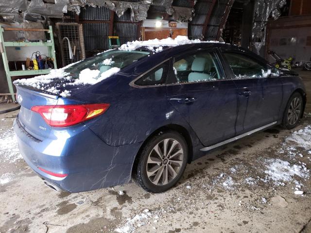 5NPE34AF2GH264406 - 2016 HYUNDAI SONATA SPORT BLUE photo 3