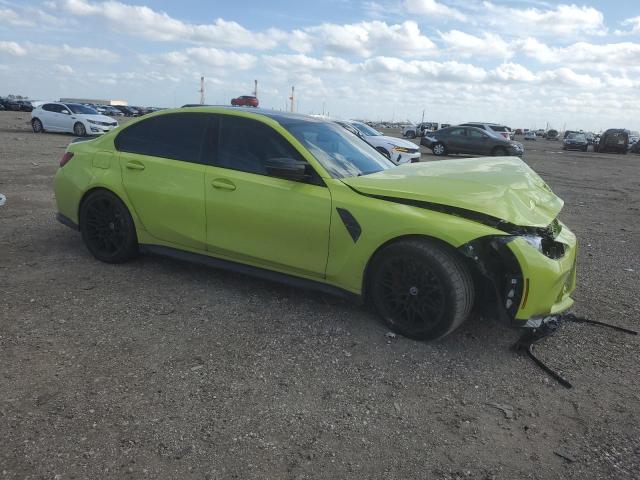 WBS43AY09NFN08404 - 2022 BMW M3 COMPETITION GREEN photo 4