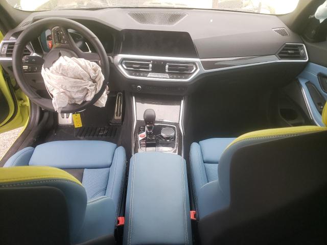 WBS43AY09NFN08404 - 2022 BMW M3 COMPETITION GREEN photo 8