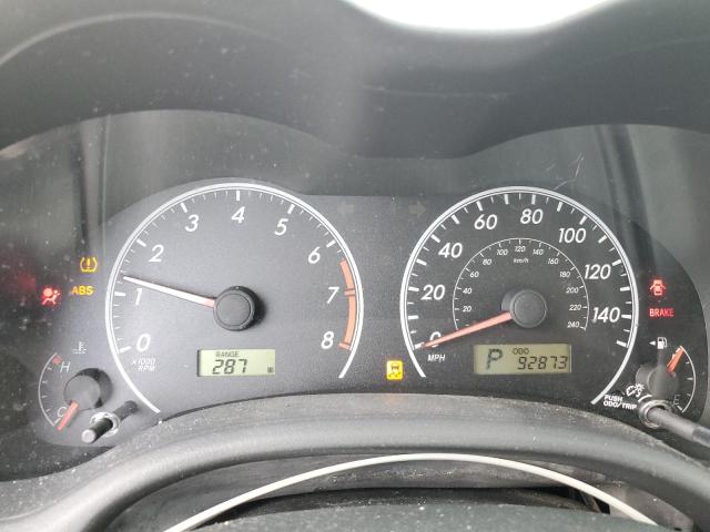 2T1BU4EE1BC647735 - 2011 TOYOTA COROLLA BASE SILVER photo 9