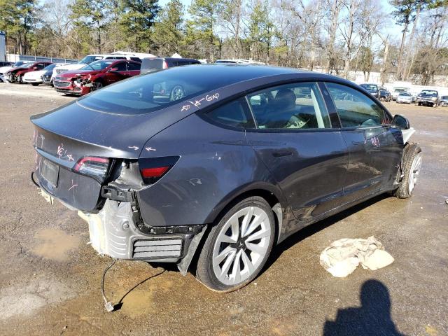 5YJ3E1EA1NF288688 - 2022 TESLA MODEL 3 Կապույտ լուսանկար 3