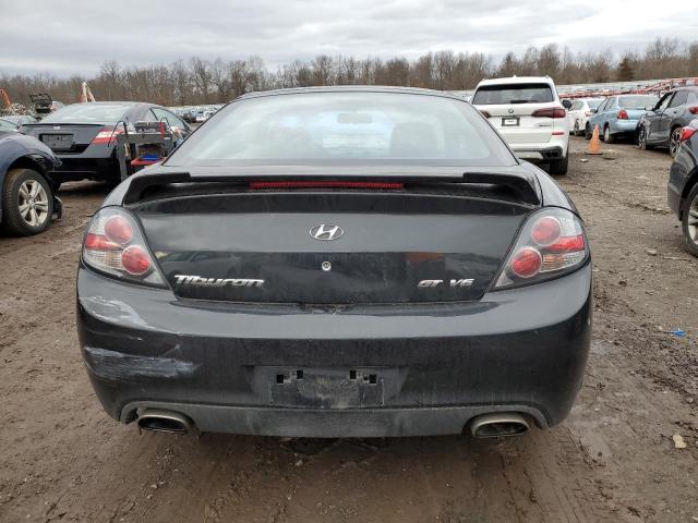 KMHHN66F58U295079 - 2008 HYUNDAI TIBURON GT BLACK photo 6