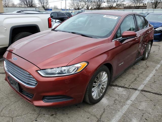 3FA6P0UU6ER131076 - 2014 FORD FUSION S HYBRID RED photo 1