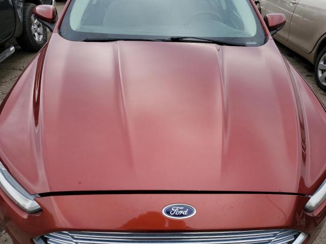 3FA6P0UU6ER131076 - 2014 FORD FUSION S HYBRID RED photo 11