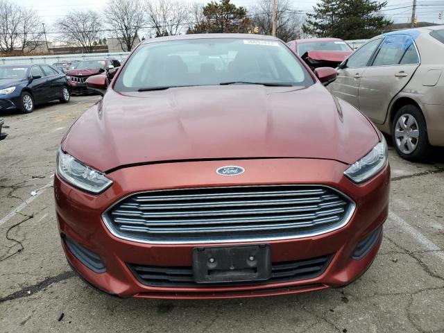 3FA6P0UU6ER131076 - 2014 FORD FUSION S HYBRID RED photo 5