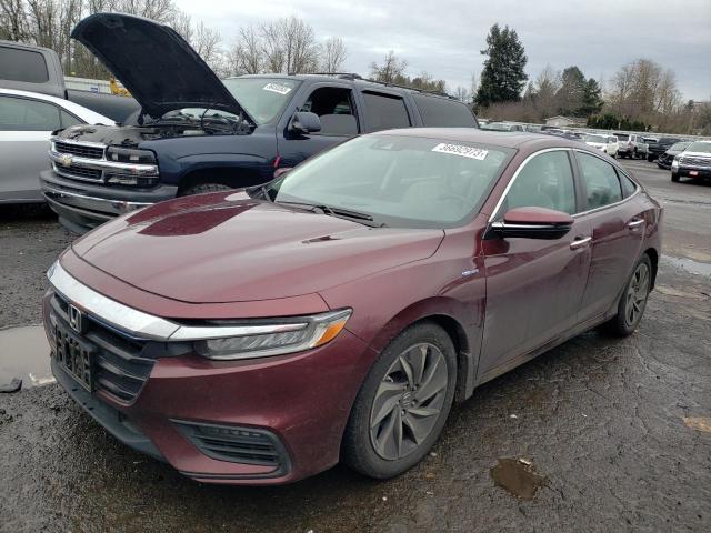 19XZE4F97KE000562 - 2019 HONDA INSIGHT TOURING BURGUNDY photo 1