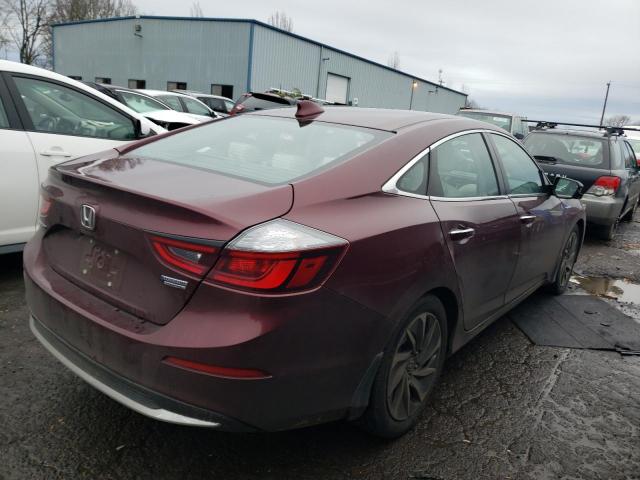 19XZE4F97KE000562 - 2019 HONDA INSIGHT TOURING BURGUNDY photo 3