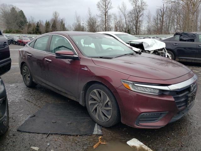 19XZE4F97KE000562 - 2019 HONDA INSIGHT TOURING BURGUNDY photo 4