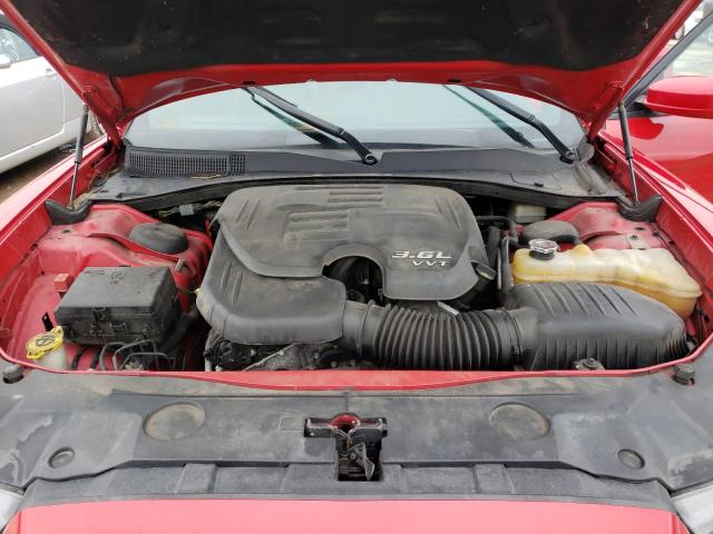 2C3CDXJG1EH163043 - 2014 DODGE CHARGER SXT RED photo 11