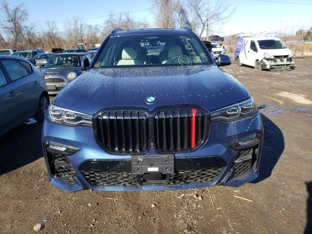 5UXCW2C03M9E60257 - 2021 BMW X7 XDRIVE40I BLUE photo 5