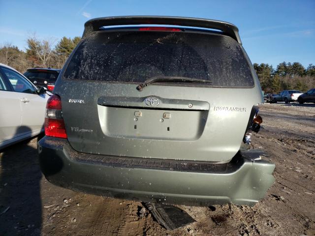 JTEEP21A470195238 - 2007 TOYOTA HIGHLANDER SPORT GREEN photo 6