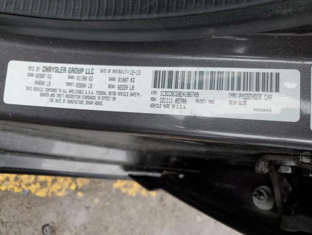 1C3CCBCG9EN186709 - 2014 CHRYSLER 200 LIMITED GRAY photo 13