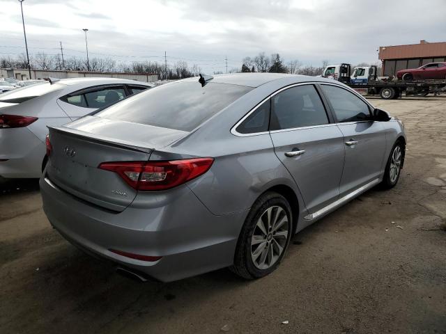 5NPE34AFXFH134873 - 2015 HYUNDAI SONATA SPORT GRAY photo 3