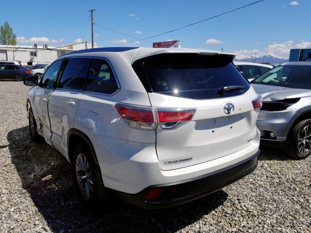 5TDJKRFHXFS102878 - 2015 TOYOTA HIGHLANDER XLE  photo 3