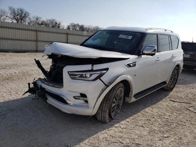 JN8AZ2NF0K9681041 - 2019 INFINITI QX80 LUXE WHITE photo 1