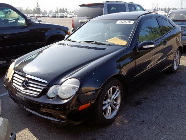 WDBRN47JX2A217856 - 2002 MERCEDES-BENZ C 230K SPORT COUPE  photo 2