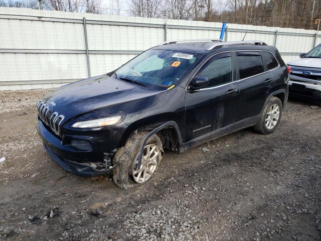 1C4PJMCB6EW264246 - 2014 JEEP CHEROKEE LATITUDE BLACK photo 1