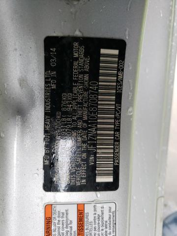 JF1ZNAA10E8708740 - 2014 TOYOTA SCION FR-S SILVER photo 12