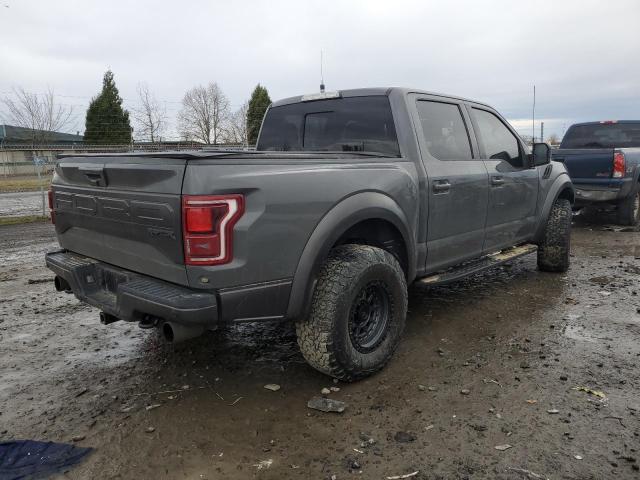 1FTFW1RG2JFD13192 - 2018 FORD F150 RAPTOR CHARCOAL photo 3