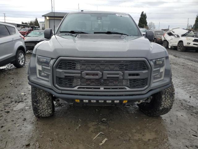 1FTFW1RG2JFD13192 - 2018 FORD F150 RAPTOR CHARCOAL photo 5