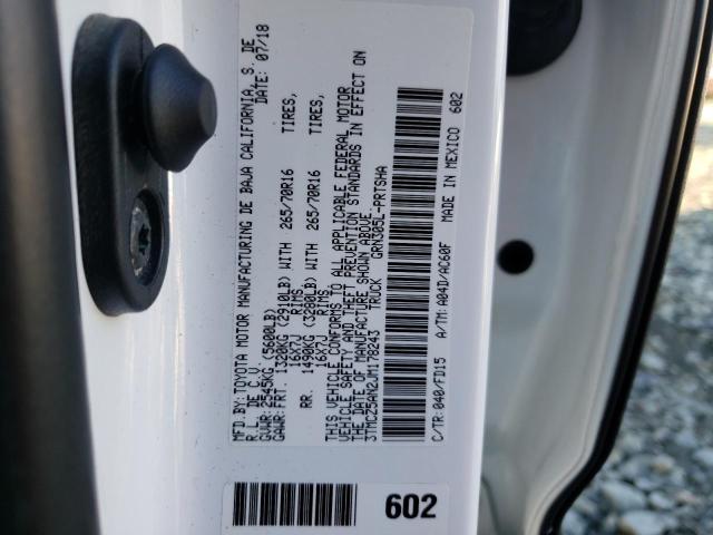 3TMCZ5AN2JM178243 - 2018 TOYOTA TACOMA DOUBLE CAB Ağ foto 12