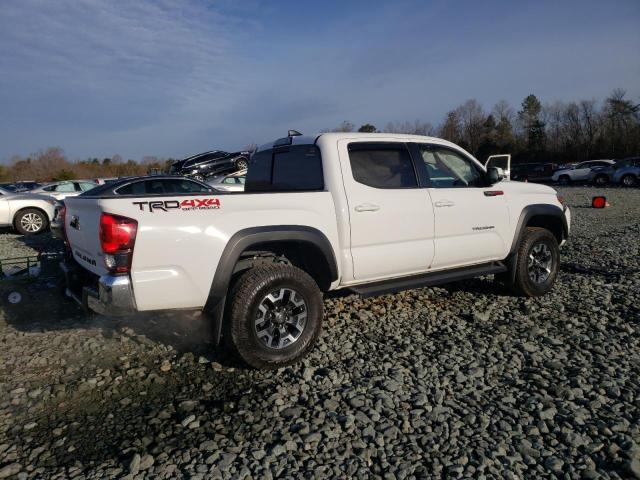 3TMCZ5AN2JM178243 - 2018 TOYOTA TACOMA DOUBLE CAB WHITE photo 3