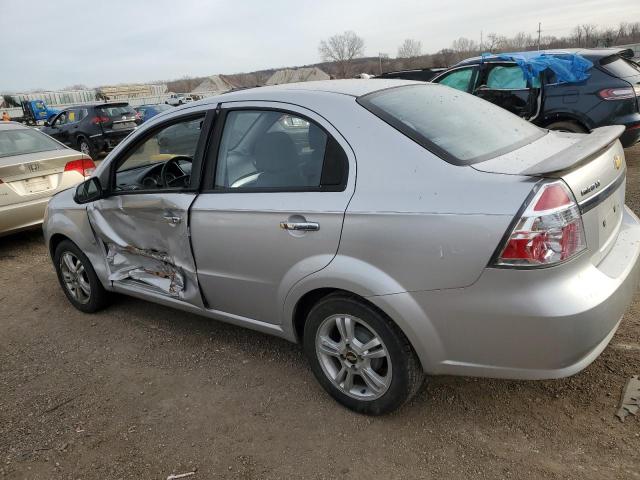 KL1TG56E49B300349 - 2009 CHEVROLET AVEO LT SILVER photo 2