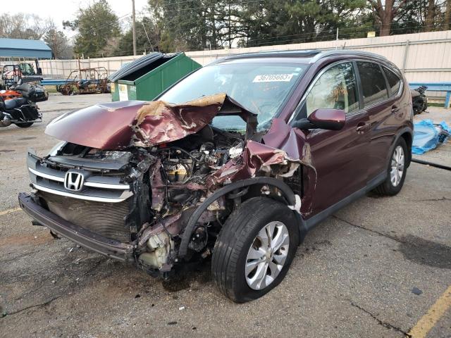 5J6RM3H79DL022723 - 2013 HONDA CRV EXL MAROON photo 1