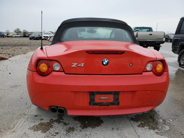4USBT535X4LU08590 - 2004 BMW Z4 3.0 RED photo 6