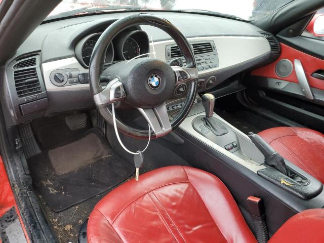 4USBT535X4LU08590 - 2004 BMW Z4 3.0 RED photo 8