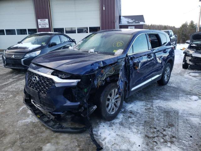 5NMS3CAD4KH064600 - 2019 HYUNDAI SANTA FE SEL Կապույտ լուսանկար 1