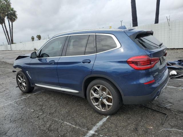 5UXTY3C04M9H69784 - 2021 BMW X3 SDRIVE30I Көк фото 2