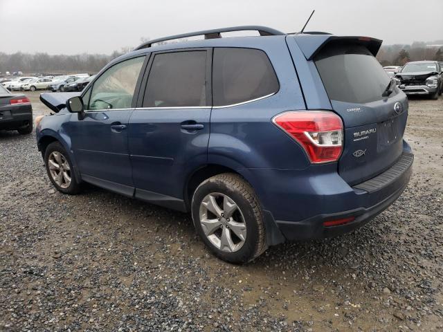 JF2SJAHCXEH464675 - 2014 SUBARU FORESTER 2.5I LIMITED BLUE photo 2