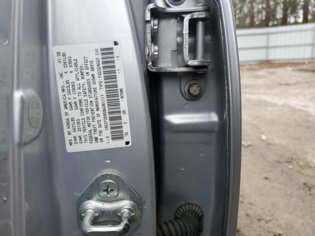 1HGCP26858A081117 - 2008 HONDA ACCORD EXL SILVER photo 12