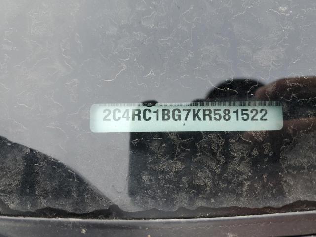 2C4RC1BG7KR581522 - 2019 CHRYSLER PACIFICA TOURING L 灰色 照片 12