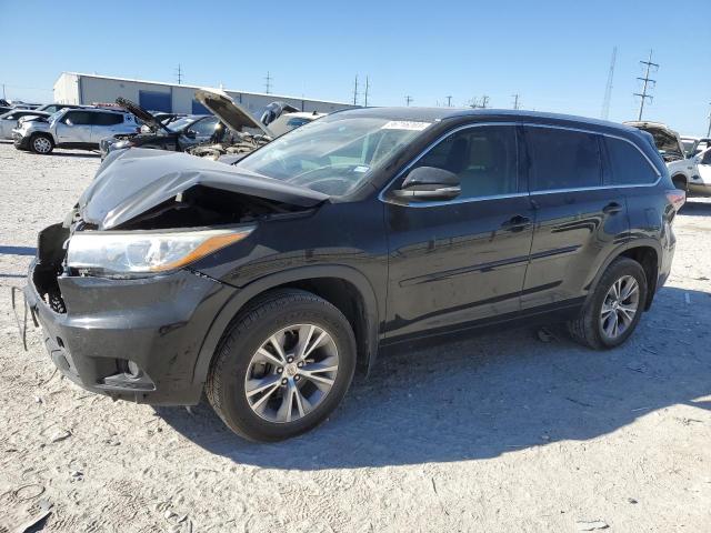 5TDKKRFH6FS065462 - 2015 TOYOTA HIGHLANDER XLE შავი ფოტო 1