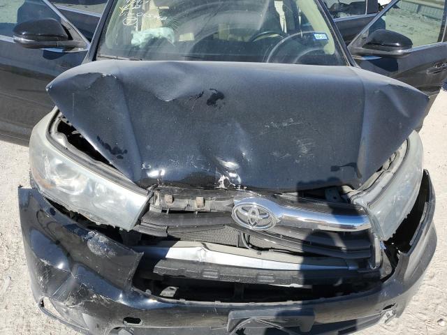5TDKKRFH6FS065462 - 2015 TOYOTA HIGHLANDER XLE შავი ფოტო 12