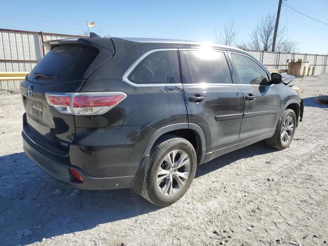 5TDKKRFH6FS065462 - 2015 TOYOTA HIGHLANDER XLE შავი ფოტო 3