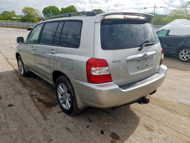 JTEEW21A060008711 - 2006 TOYOTA HIGHLANDER HYBRID  photo 3