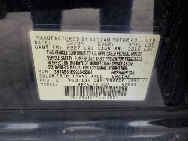 3N1AB61E99L645504 - 2009 NISSAN SENTRA 2.0 BLACK photo 12