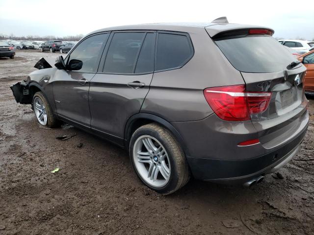 5UXWX9C53E0D26868 - 2014 BMW X3 XDRIVE28I BROWN photo 2